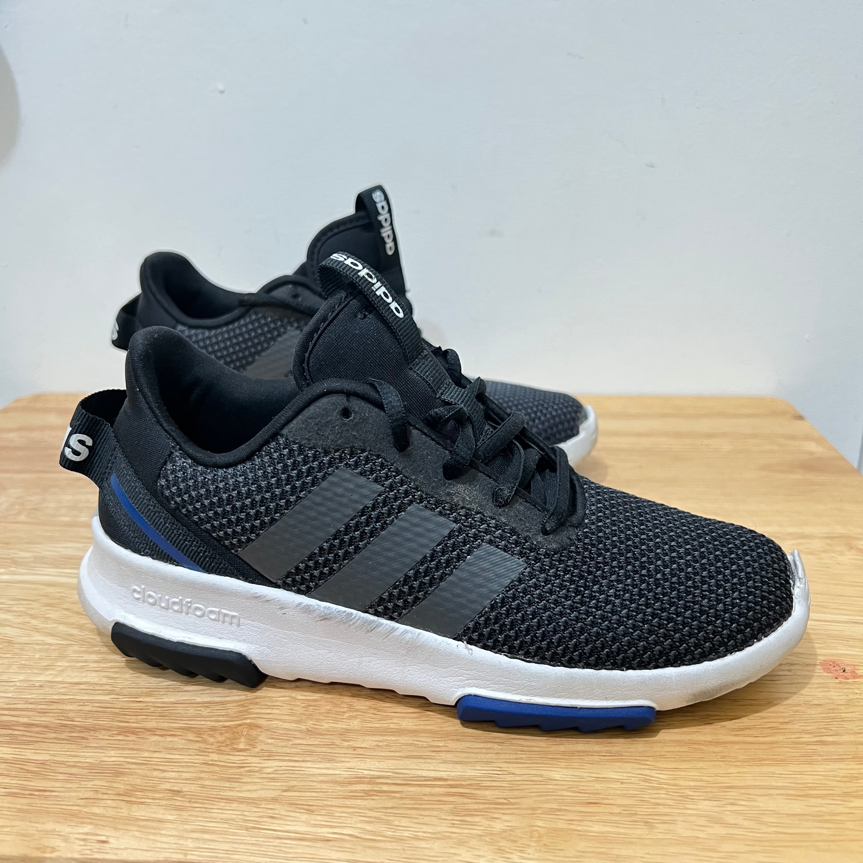 Adidas Boys' PSGS Racer TR Running Shoes Black/Blue, 3 - Youth Running at Academy Sports, hggle goods
