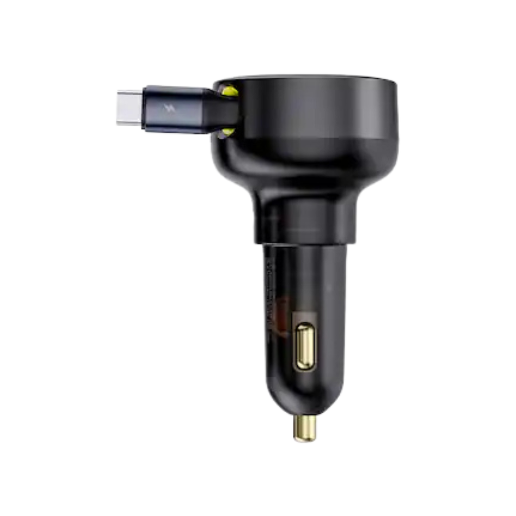 Baseus - Enjoyment Pro Car Charger C+Retractable Type-C Cable 60W