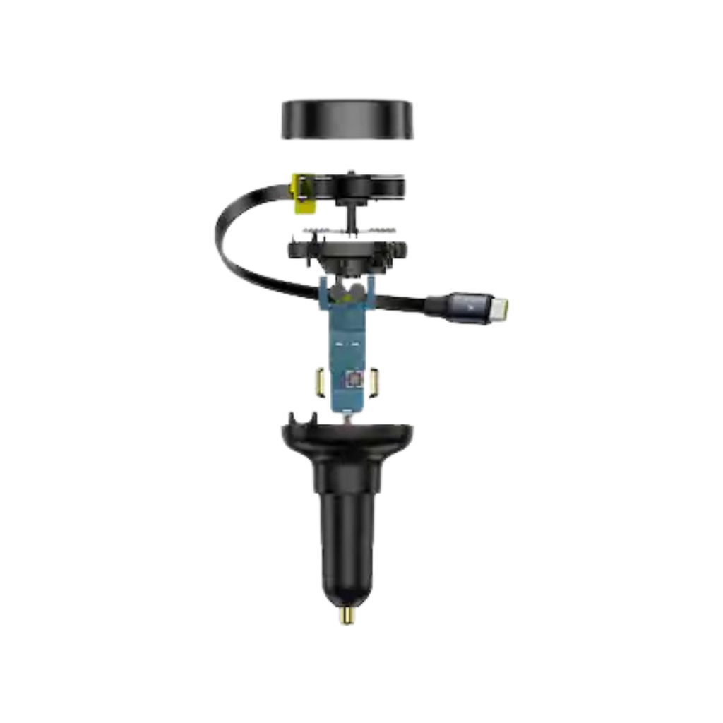 Baseus - Enjoyment Pro Car Charger C+Retractable Type-C Cable 60W