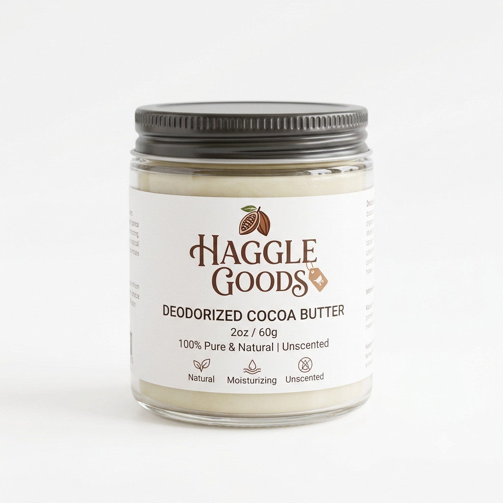Cocoa Butter - Deodorized 2oz Jar, haggle goods