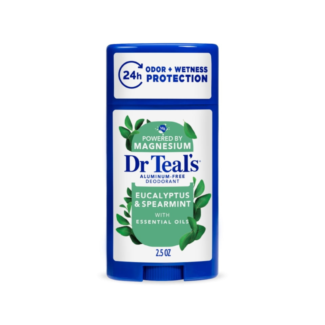 Dr Teal's Aluminum Free Deodorant, Eucalyptus with Essential Oils, 2.5 oz, haggle goods, www.hagglegoods.store
