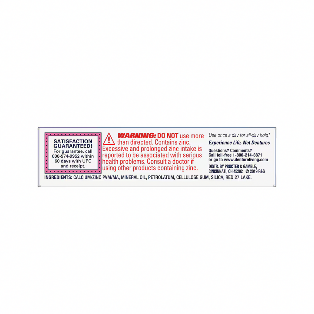 Fixodent Denture Adhesive Cream, 0.6 oz. Tubes