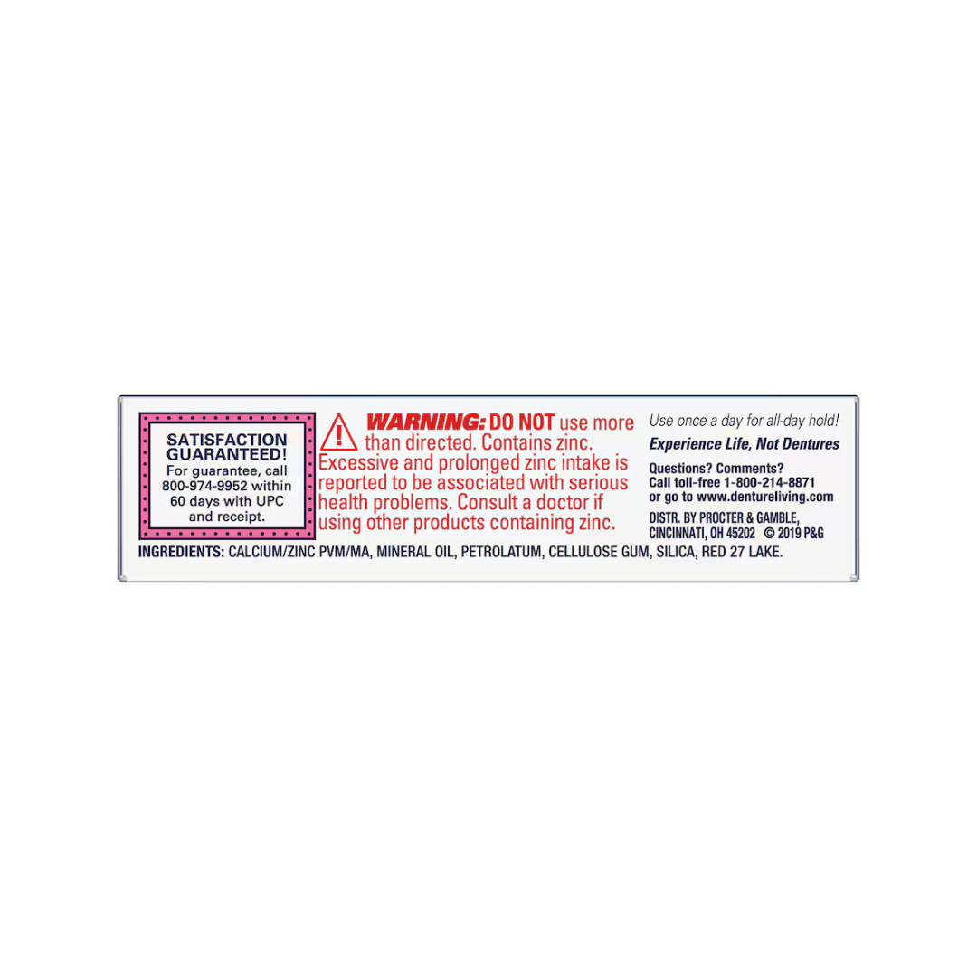 Fixodent Denture Adhesive Cream, 0.6 oz. Tubes