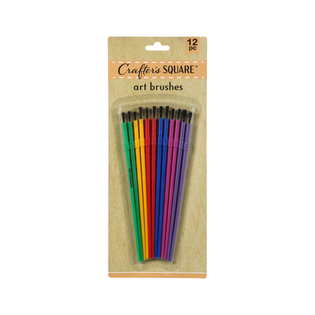 Crafter's Square Artist Brushes, 12-ct. Packs