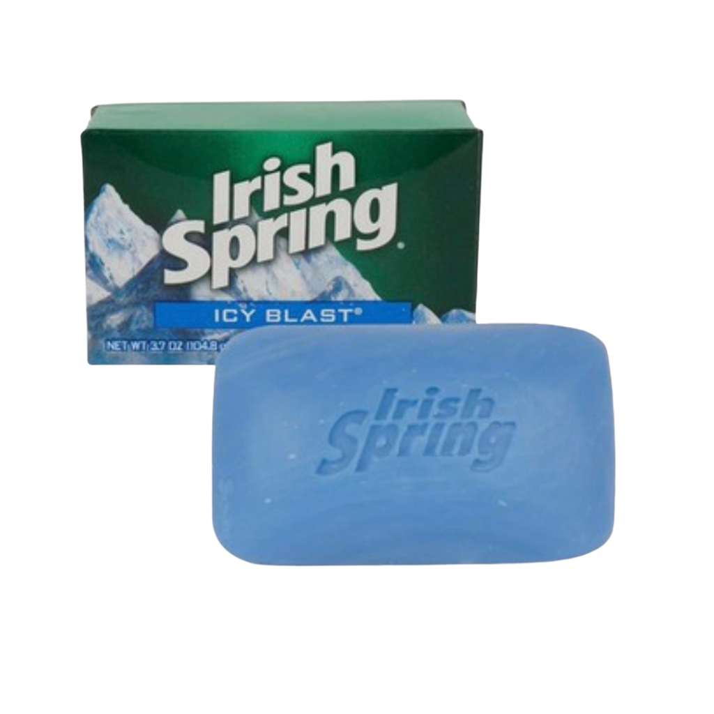 Irish Spring Icy Blast Deodorant Bar Soap for Men 3.7 oz (1 ct), haggle goods