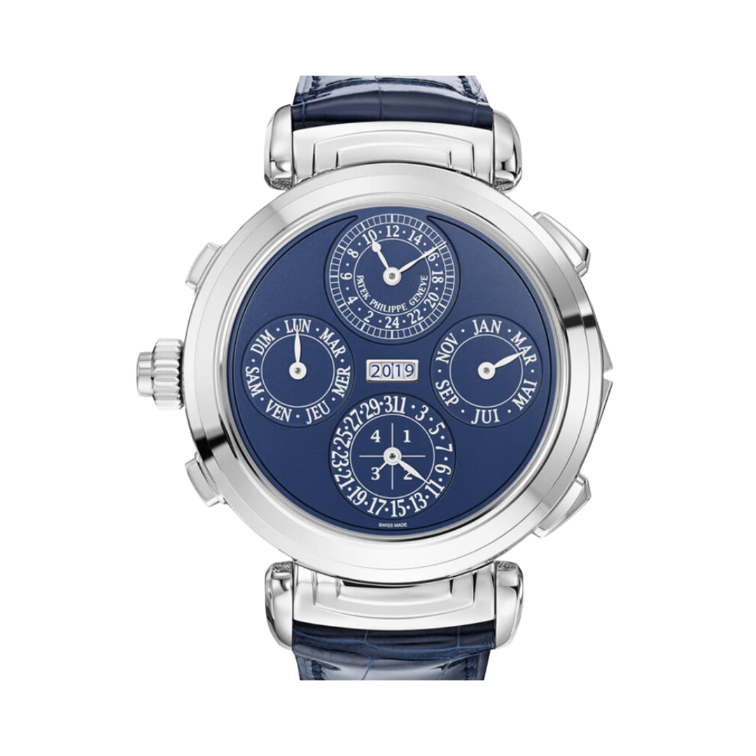 Patek Philippe Grand Complications Hand Wind Blue Dial Men's Watch, haggle goods, www.hagglegoods.store