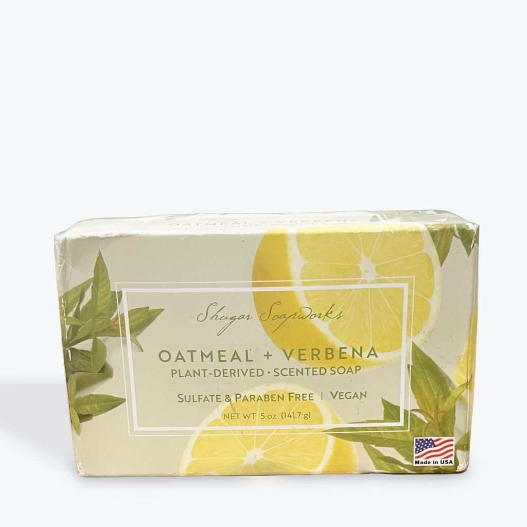 Shugar Soapworks Oatmeal & Verbena Soap - 5 Ounce Beauty Bar, haggle goods