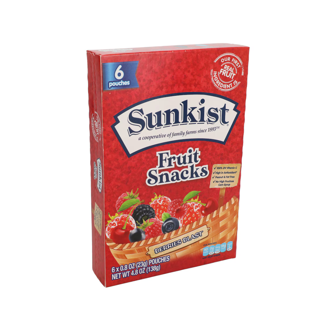 Sunkist Fruit Snacks, 6-ct. 4.8 oz., haggle goods