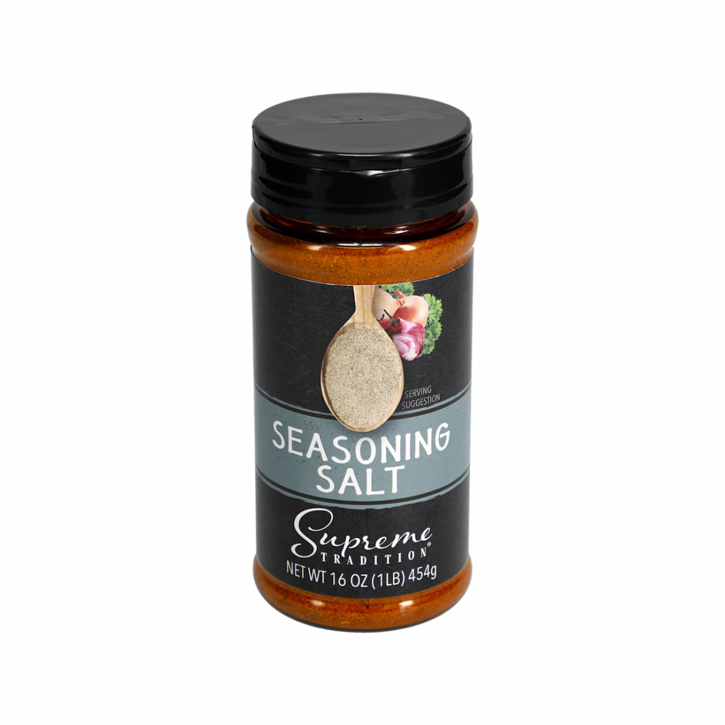 Supreme Tradition Seasoned Salt, 16 oz., haggle goods