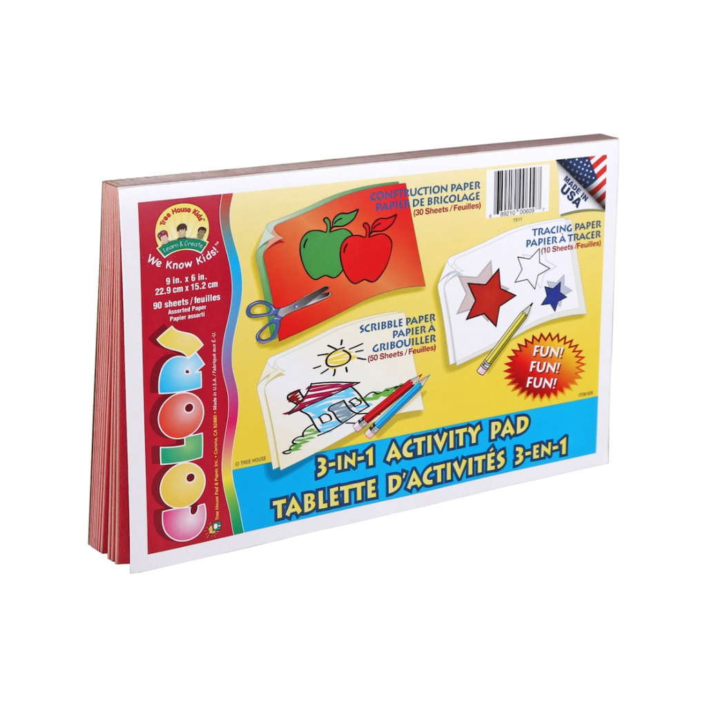 Tree House Kids Colors 3-in-1 Activity Pads, 90 Sheets, haggle goods, www.hagglegoods.store