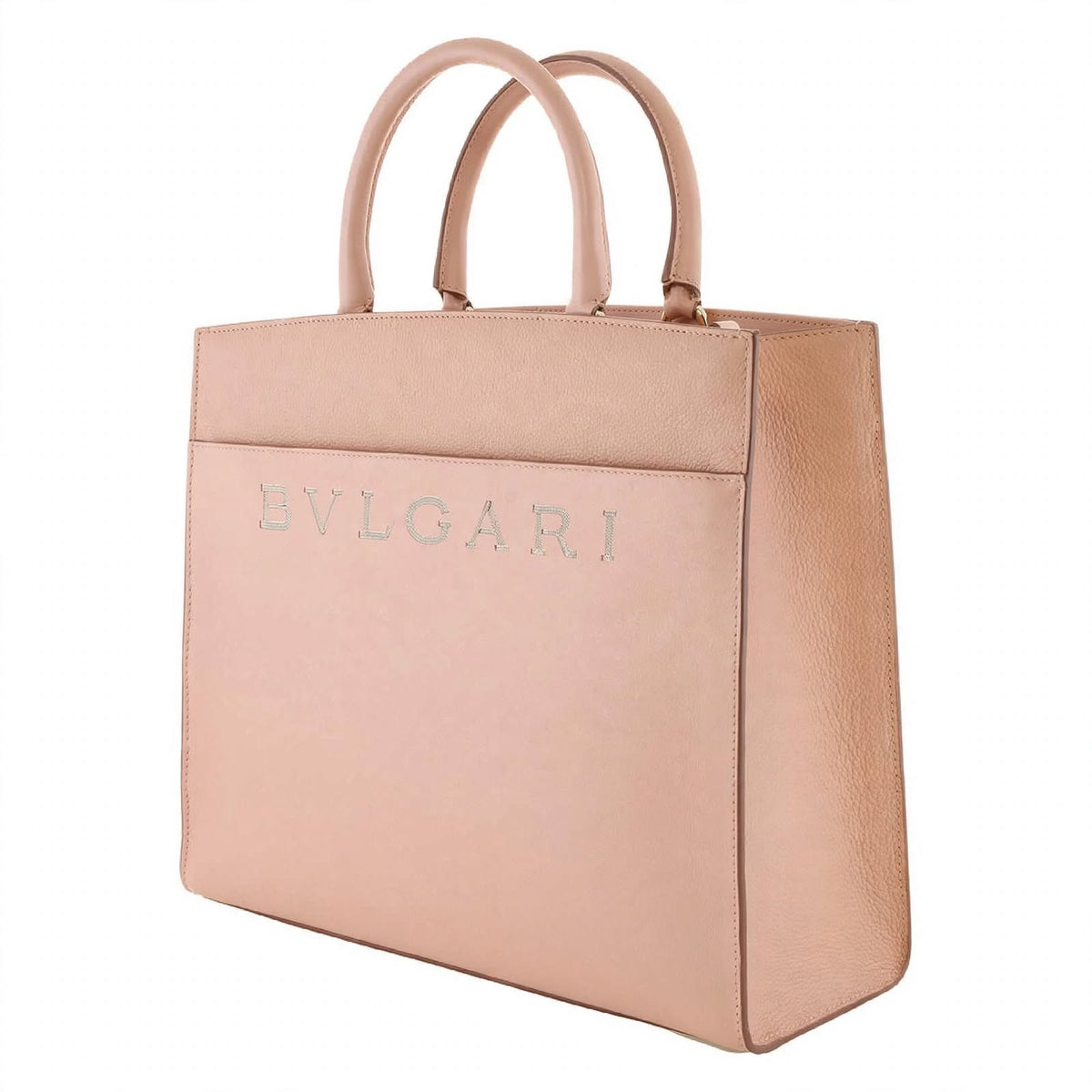 Bvlgari Leather Logo Tote Bag, haggle goods, haggle goods store