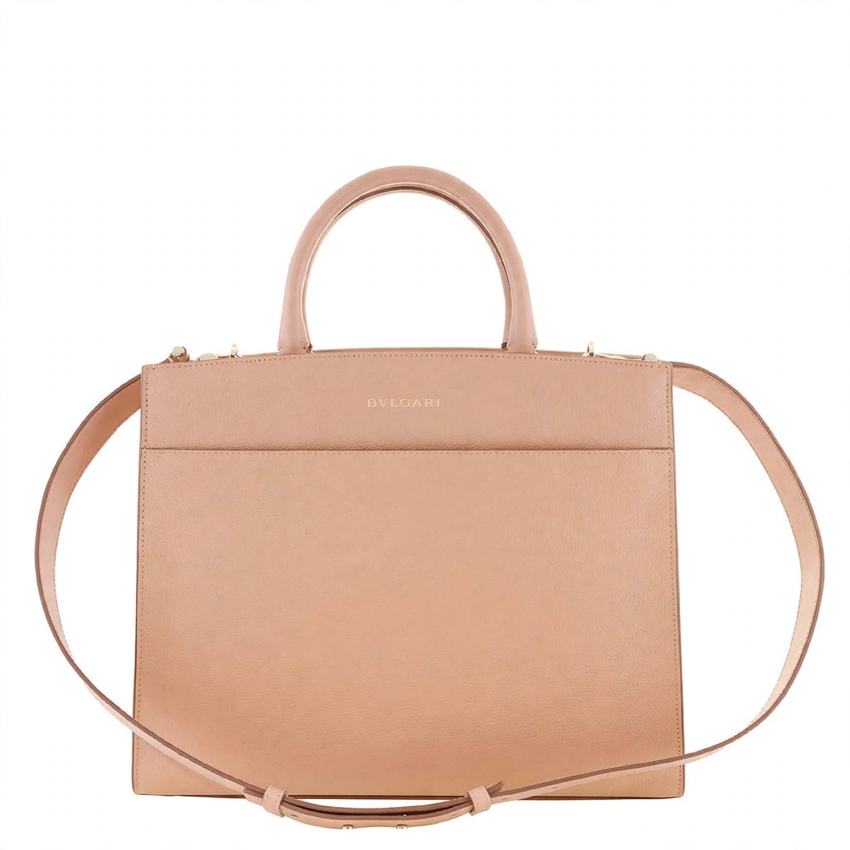 Bvlgari Leather Logo Tote Bag, haggle goods, haggle goods store