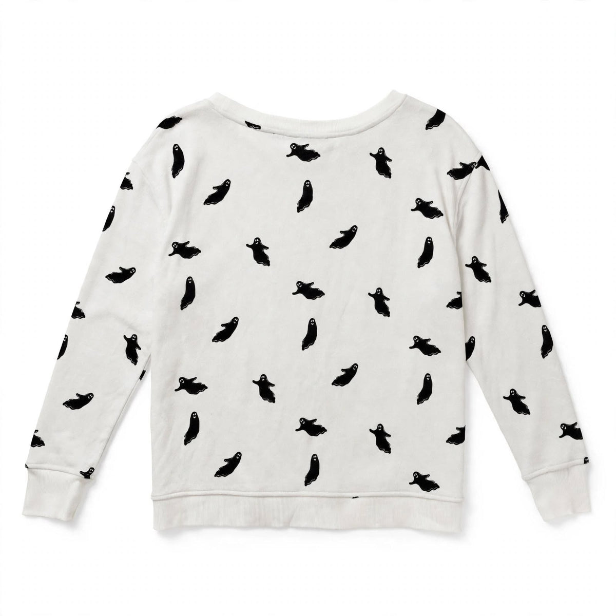Jane & Delancey Spooky Ghost Print Sweatshirt | NWT Size L, haggle goods, haggle goods store