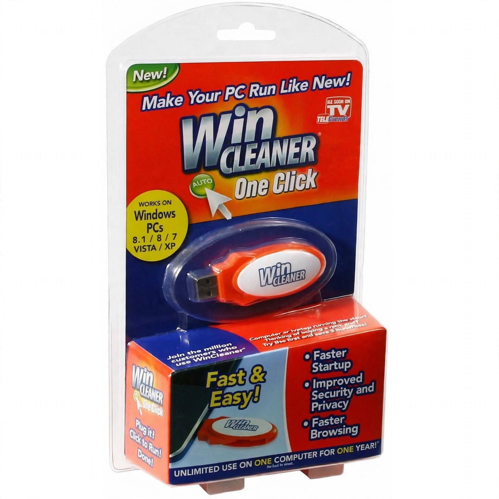WinCleaner One Click USB - As Seen On TV PC Cleaner & Optimizer - Make Your PC Run Like New