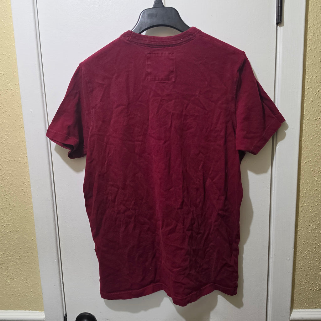 Hollister T-Shirt XL - HCo Santa Monica Burgundy Graphic Tee Mens XL