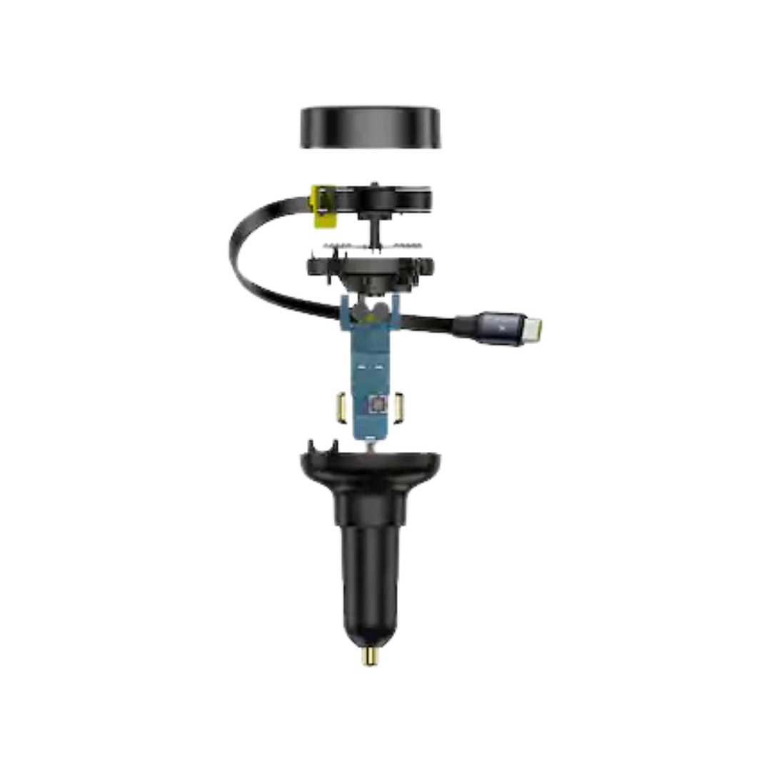 Baseus - Enjoyment Pro Car Charger C+Retractable Type-C Cable 60W