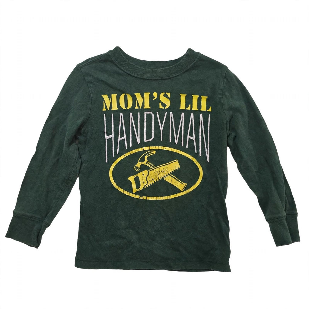 Old Navy Mom's Lil Handyman Graphic Long Sleeve Shirt Kids - 5T