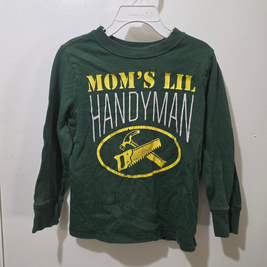 Old Navy Mom's Lil Handyman Graphic Long Sleeve Shirt Kids - 5T