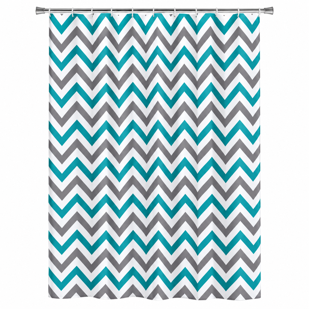 Mainstays Alpha Chevron PEVA Shower Curtain or Liner  70x72