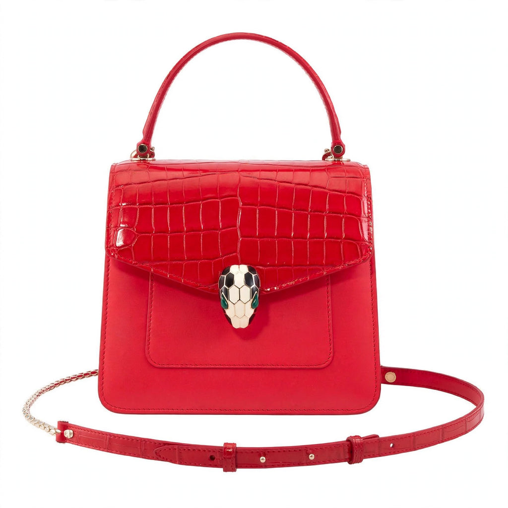 Bvlgari Serpenti Forever Crossbody Bag- Red