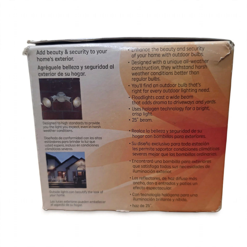 GE Halogen Outdoor PAR38 Flood Bulbs, 2-Pack