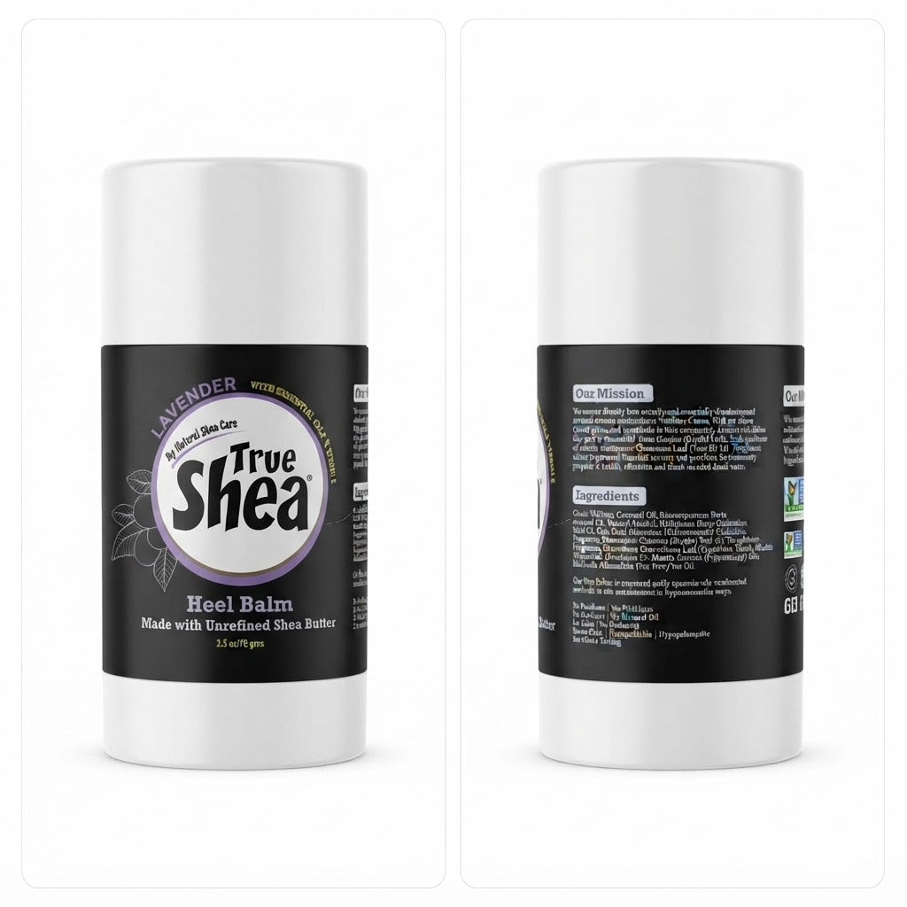 True Shea Lavender Heel Balm Unrefined Shea Butter - 2.5 oz