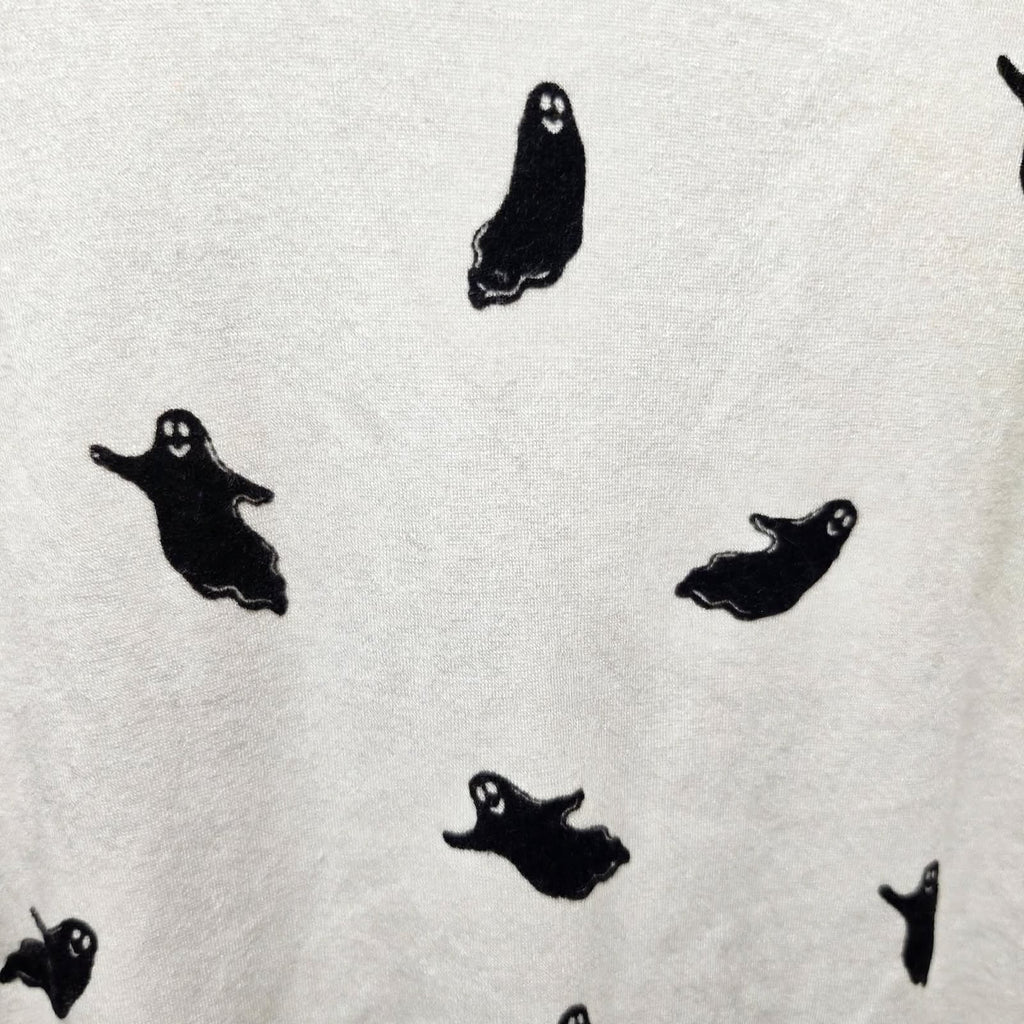 Jane & Delancey Spooky Ghost Print Sweatshirt | NWT Size L, haggle goods, haggle goods store