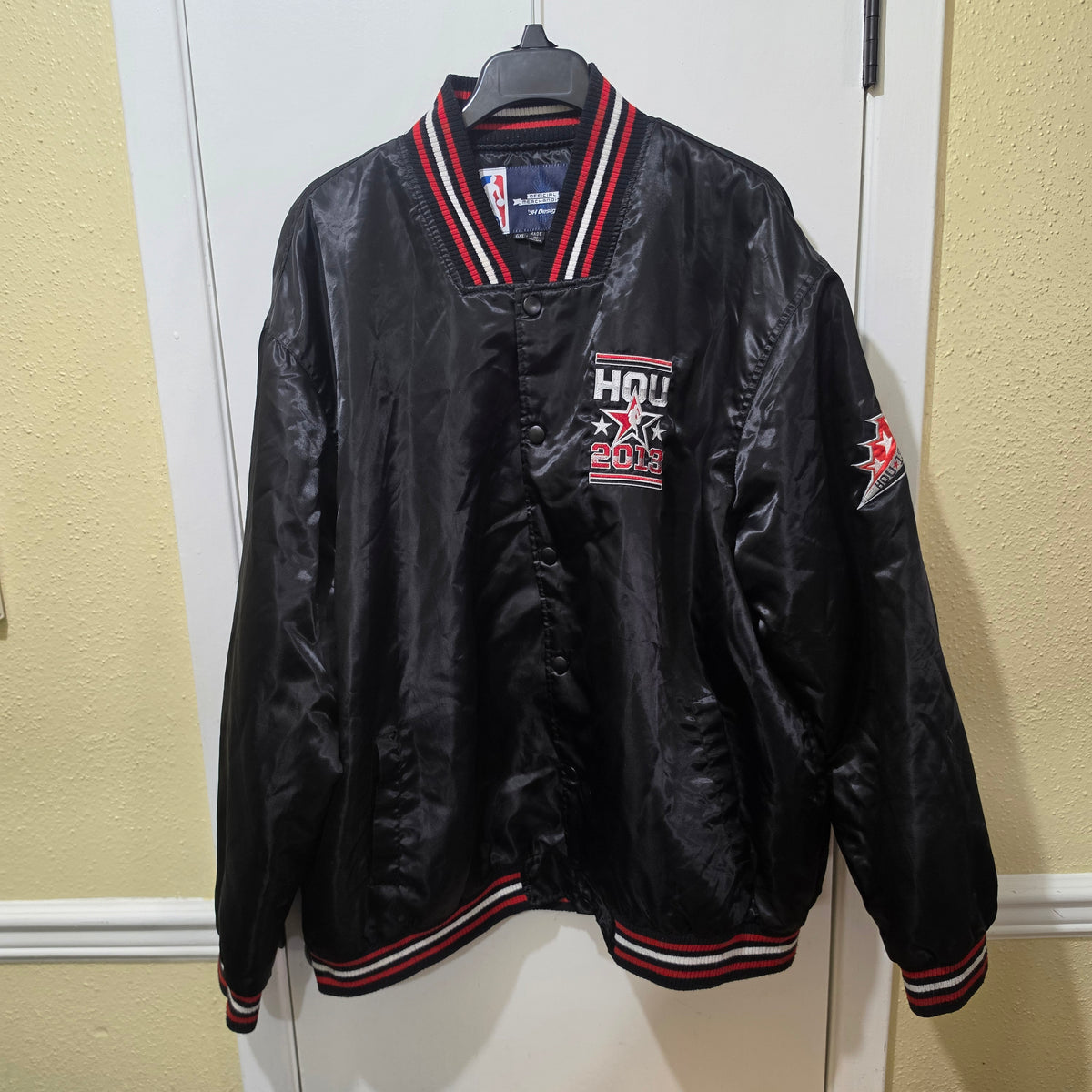 NBA Houston All-Star 2013 Satin Jacket 6XL – Black