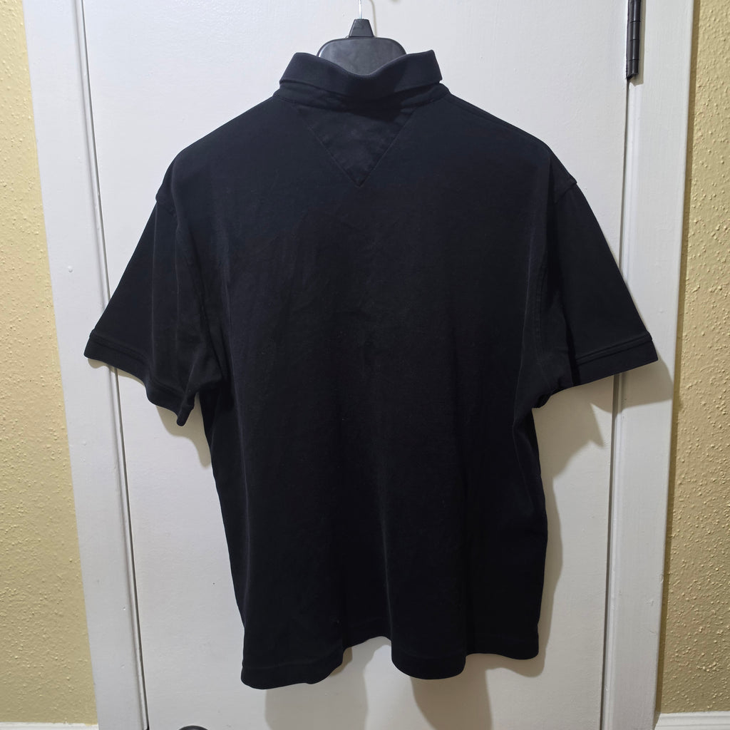 Tommy Hilfiger Polo Shirt Mens L - Black Classic Polo Pre-Owned
