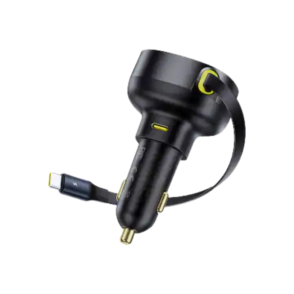Baseus - Enjoyment Pro Car Charger C+Retractable Type-C Cable 60W