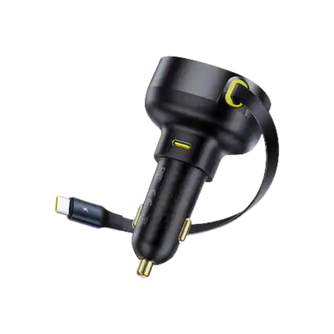 Baseus - Enjoyment Pro Car Charger C+Retractable Type-C Cable 60W