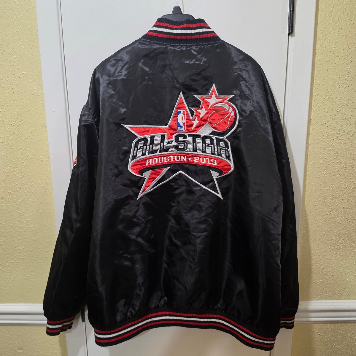 NBA Houston All-Star 2013 Satin Jacket 6XL – Black