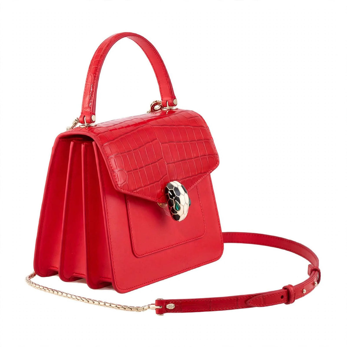 Bvlgari Serpenti Forever Crossbody Bag- Red