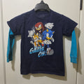 Sonic The Hedgehog Shirt Kids S (6/7) - Game On Long Sleeve T-Shirt Boys
