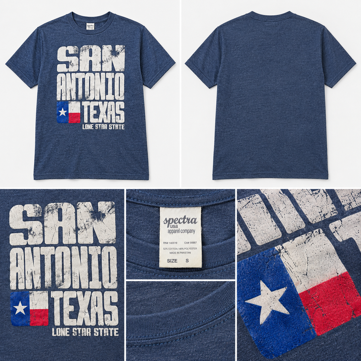 San Antonio Texas T-Shirt – Vintage Graphic Tee Size S