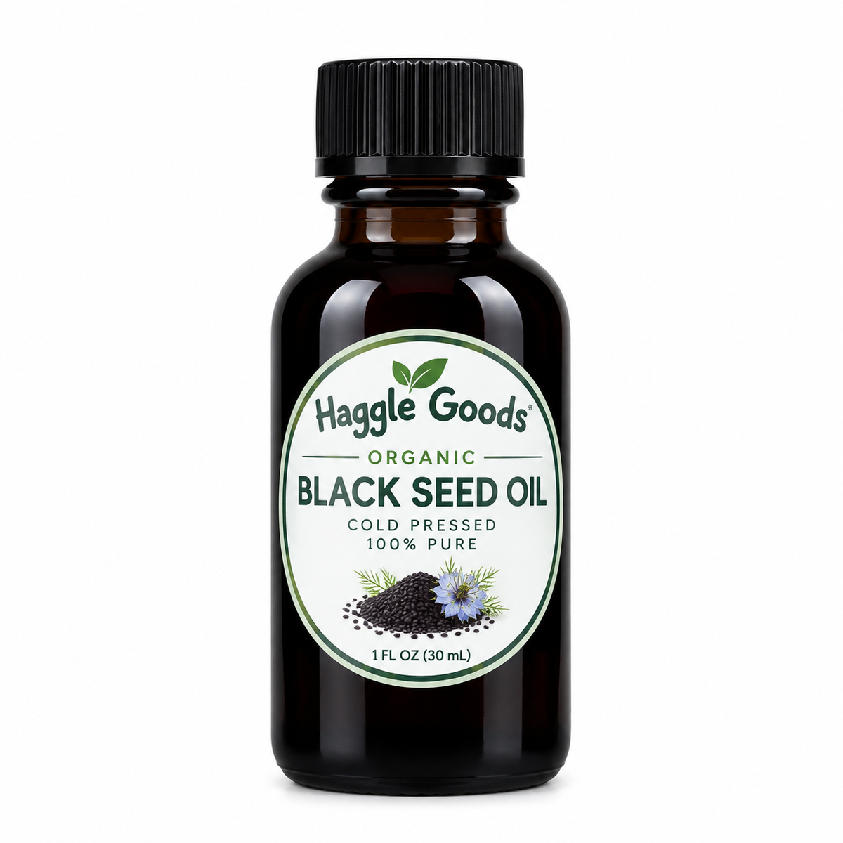 Organic Black Seed Oil – 1 oz | Cold Pressed Nigella Sativa Oil